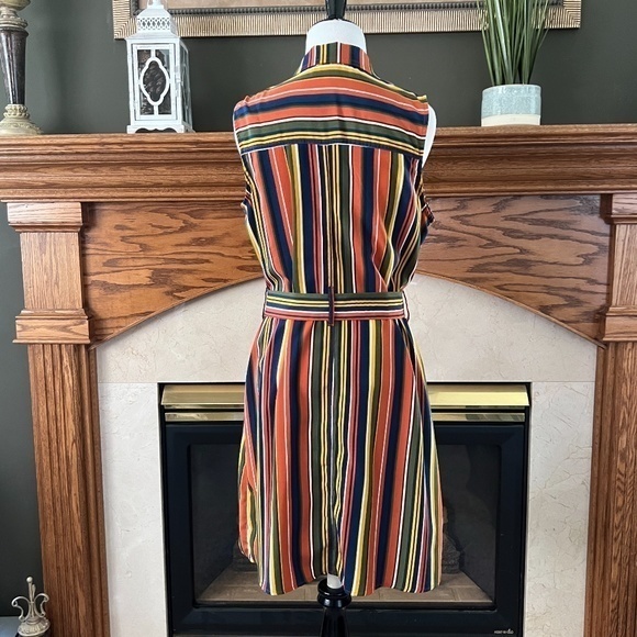 Ophelia Roe Two Piece Midi Striped‎ Dress Sz. S NWOT - Picture 10 of 16